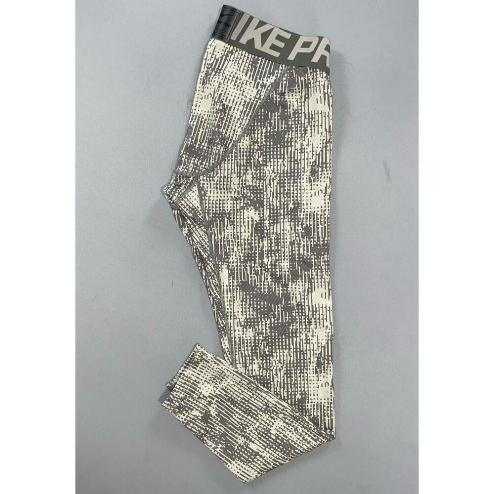 Nike Pro 688736 Men's Hypercool Compression Athletic Tights, Pants. Gray Camo, L